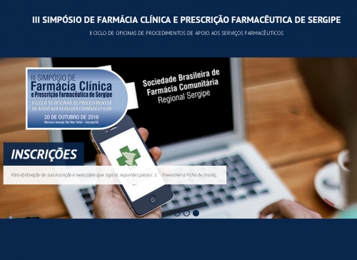 SBFFC/SE realizará III Simpósio de Farmácia Clínica e Prescrição Farmacêutica